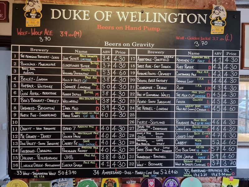 Beer list, August Beer Festival 2023. (Sign). Published on 01-08-2023 