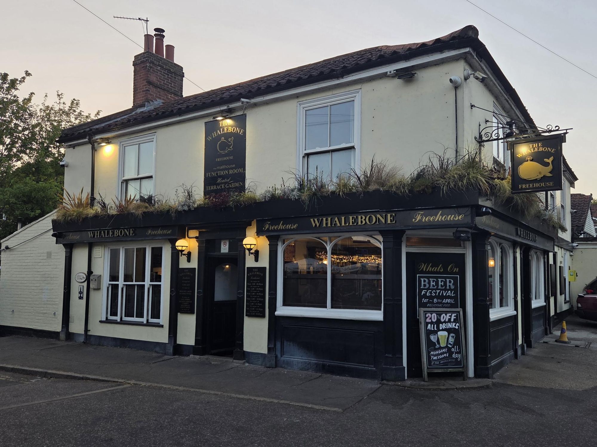 Whalebone, Norwich. (Pub, External, Key). Published on 01-05-2026