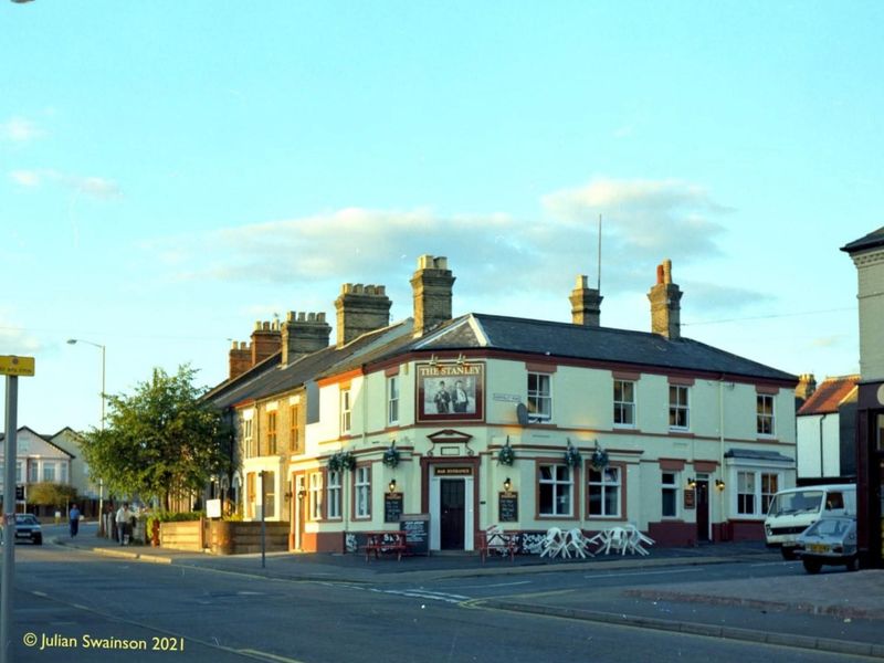 Stanley, Norwich 1990s. (Pub, External). Published on 18-08-1990