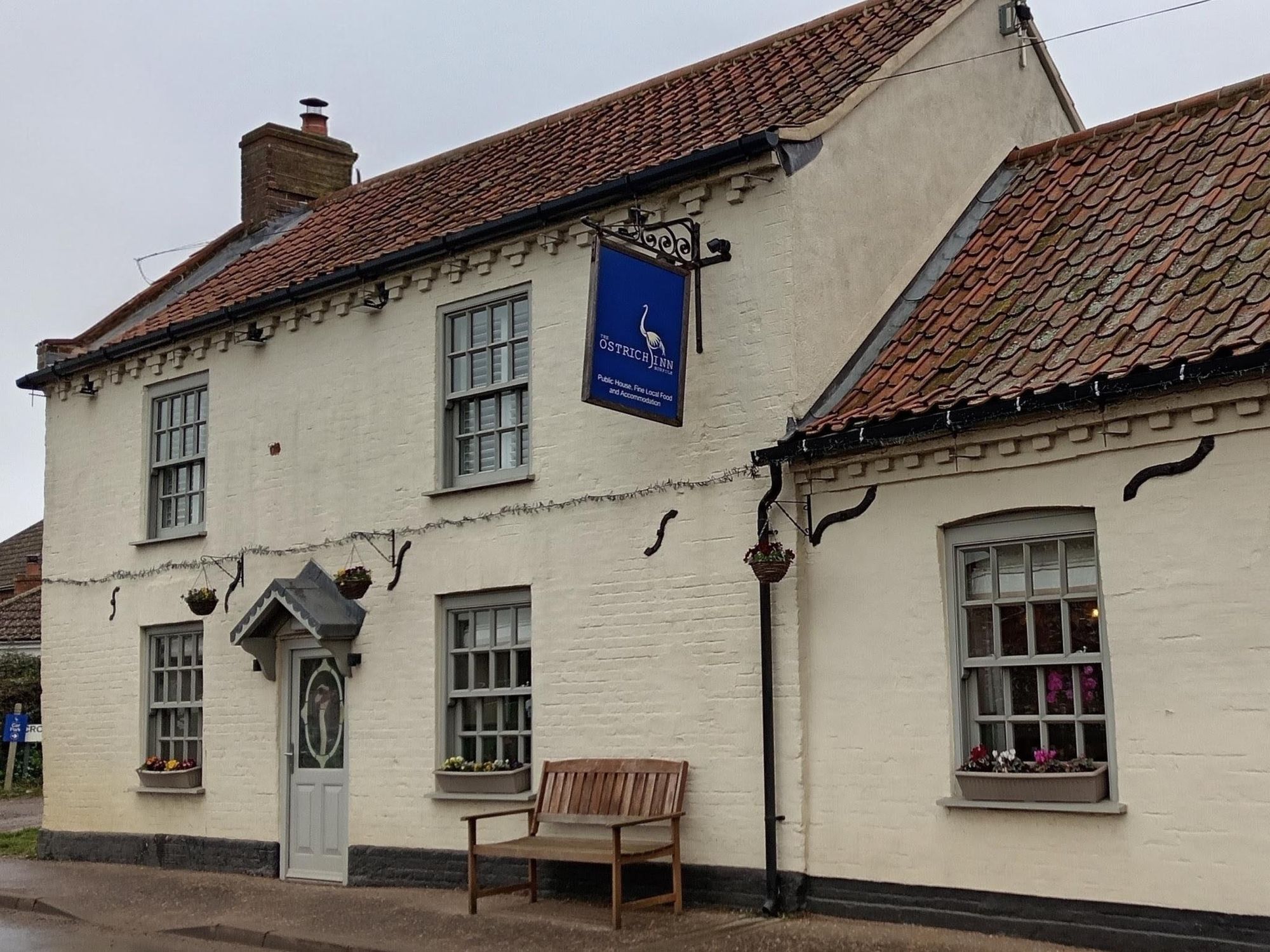 Ostrich at South Creake. (Pub, External). Published on 01-02-2026