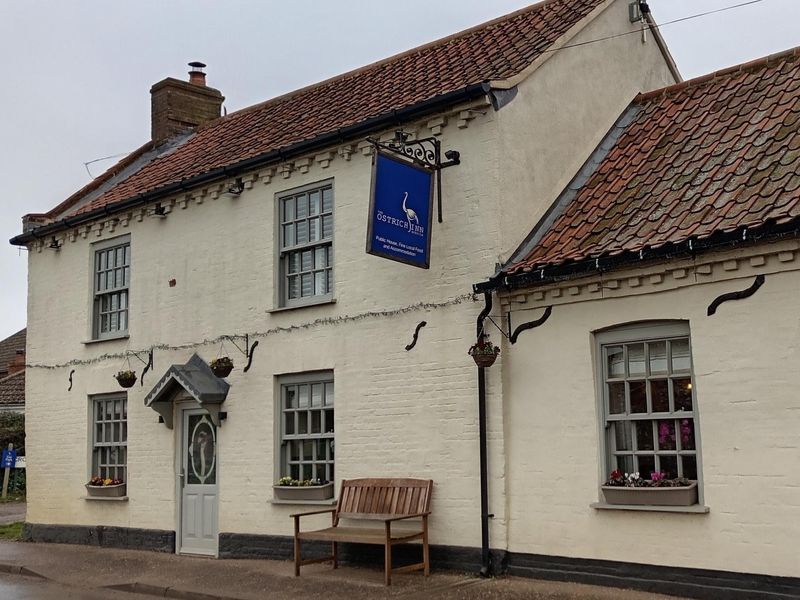 Ostrich at South Creake. (Pub, External). Published on 01-02-2026 