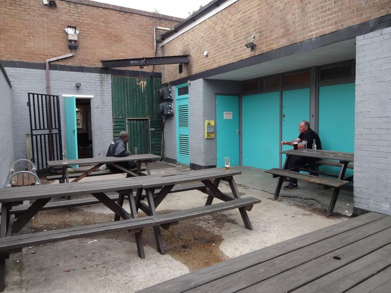 Rear patio-smoking area June 2018. Published on 07-06-2018