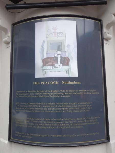 Plaque onfront corner - history of pub. Published on 03-02-2015