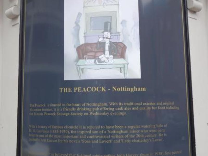 Plaque onfront corner - history of pub. Published on 03-02-2015