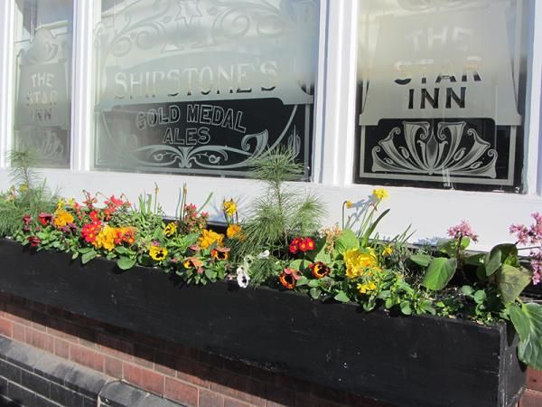View of Shipstone windows with flower boxes. (Pub, External). Published on 28-04-2014