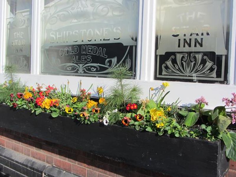View of Shipstone windows with flower boxes. (Pub, External). Published on 28-04-2014