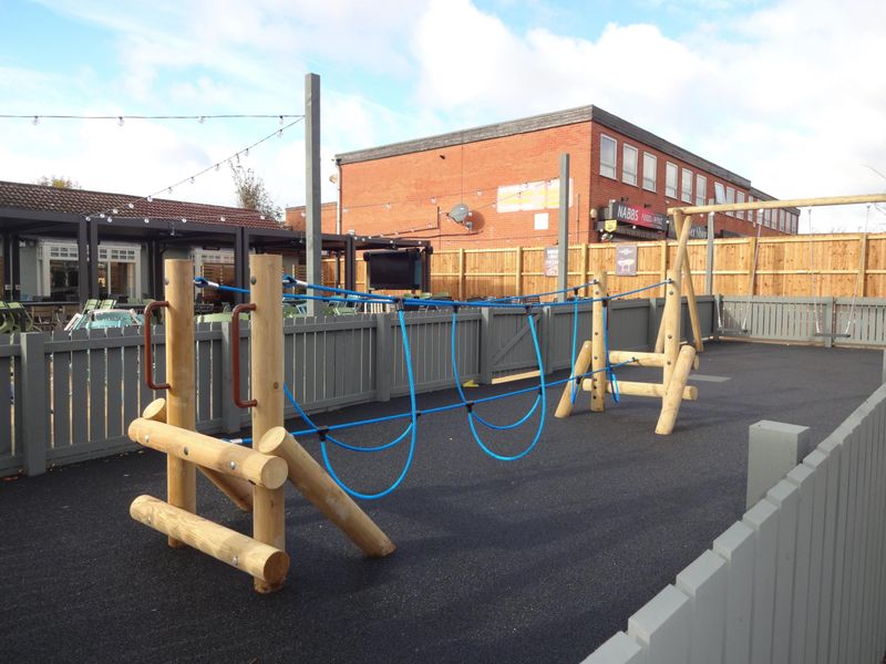 Children's play area at front November 2021. (External, Garden). Published on 04-11-2021