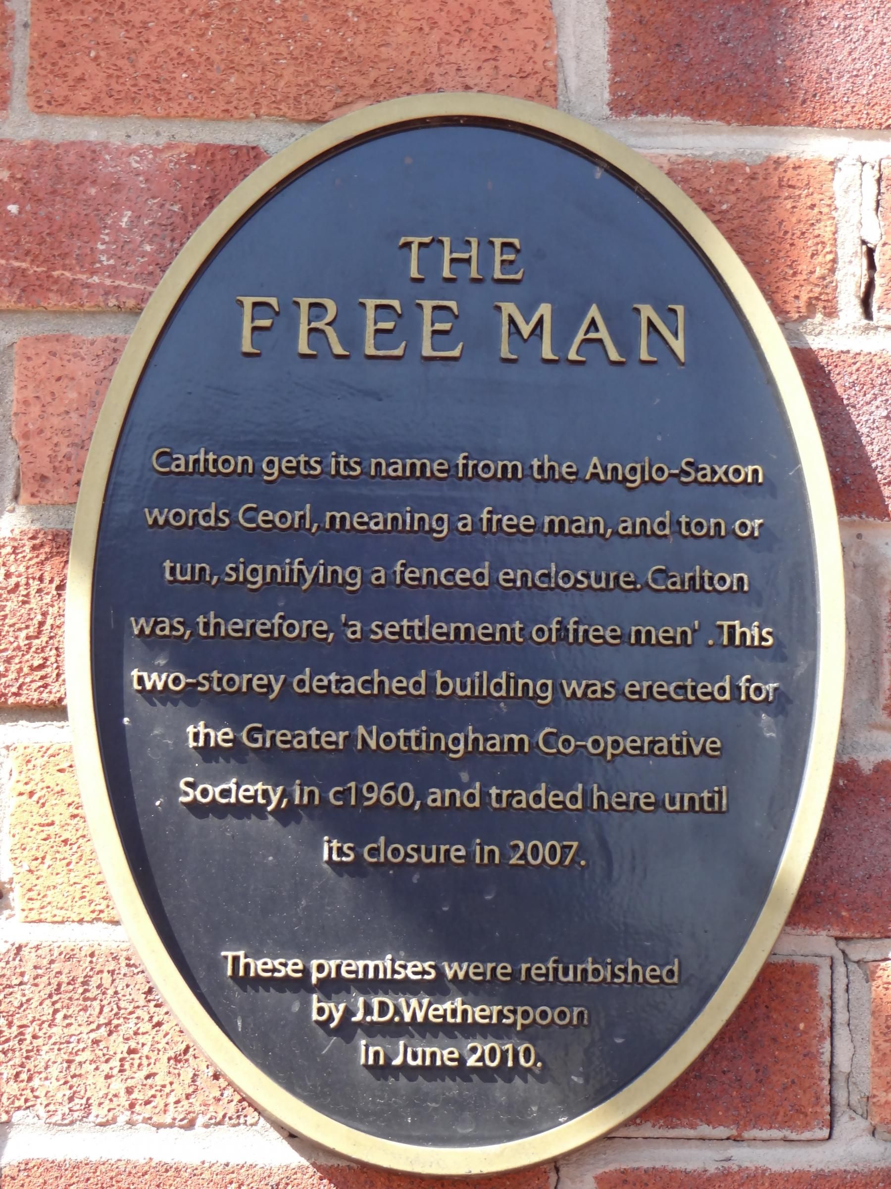 Plaque on outside wall explaining then pub name. Published on 20-08-2017
