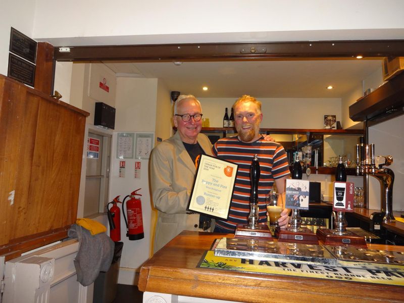 John Homes presenting James Halfpenny with 2020 runner-up award . (Award). Published on 10-12-2021 