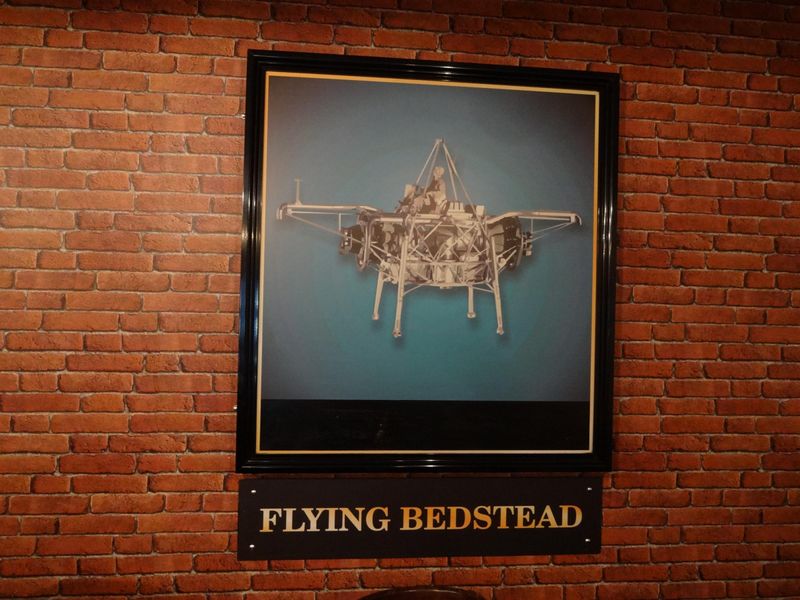 Flying Bedstead pub sign December 2016. Published on 09-07-2017