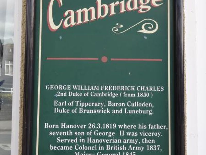 Plaque explaining pub name. Published on 05-09-2014