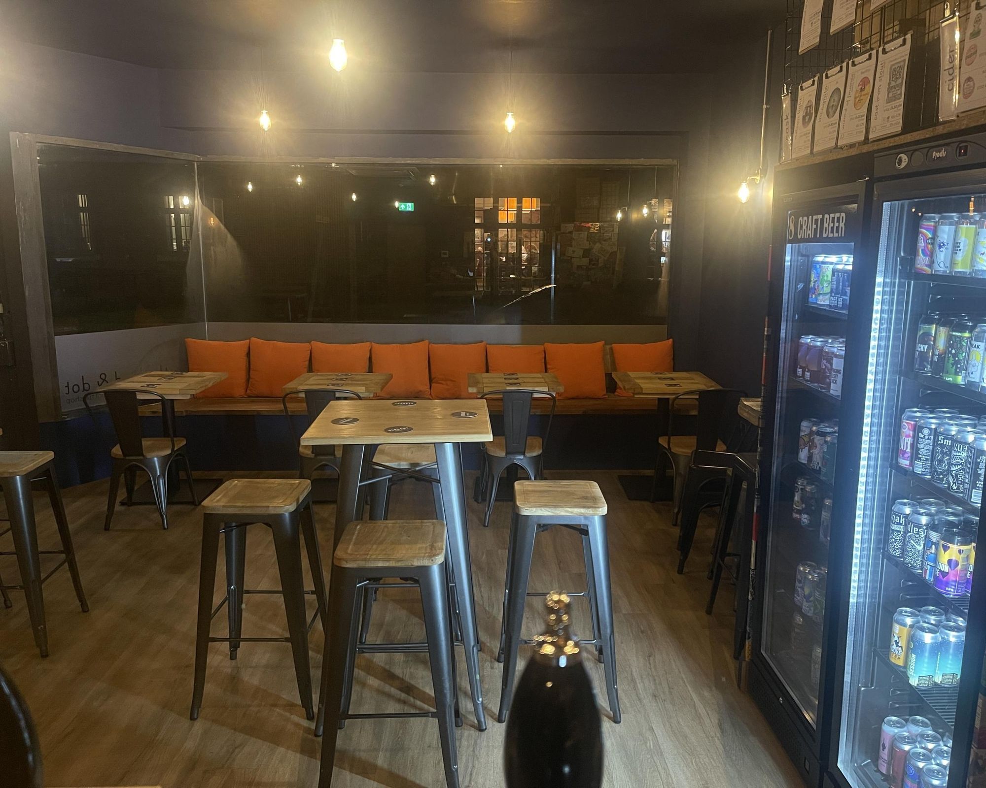 Front seating area & fridges. (Pub). Published on 23-03-2026
