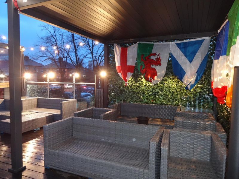 Outdoor covered terace area March 2022. Published on 13-03-2022 