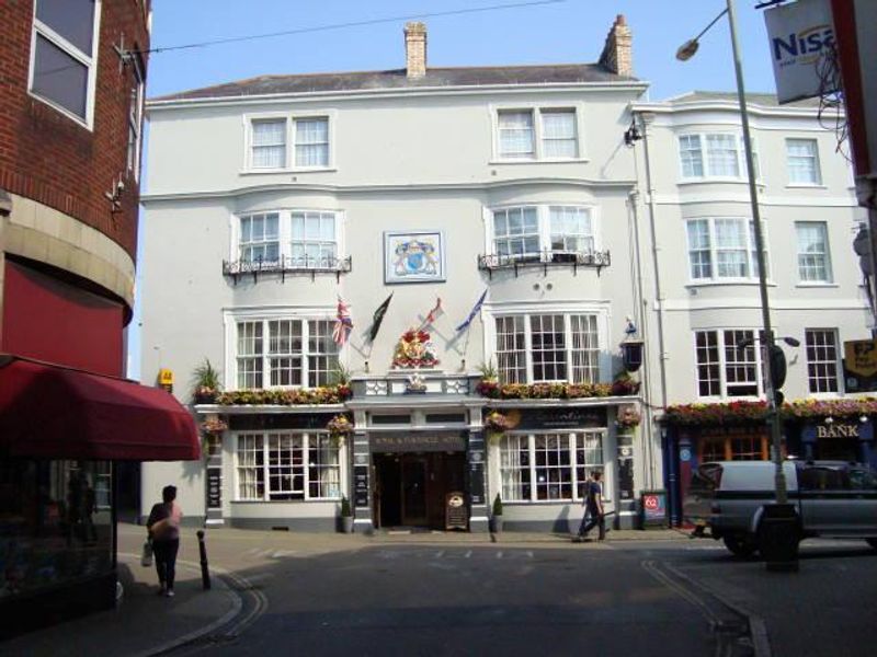 Royal & Fortescue Hotel. (Pub, External, Key). Published on 01-01-1970 