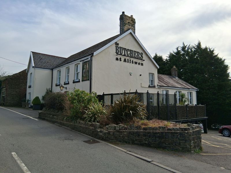 Butchers at Alltwen, Pontardawe. (Pub, External, Garden, Key). Published on 09-03-2025 