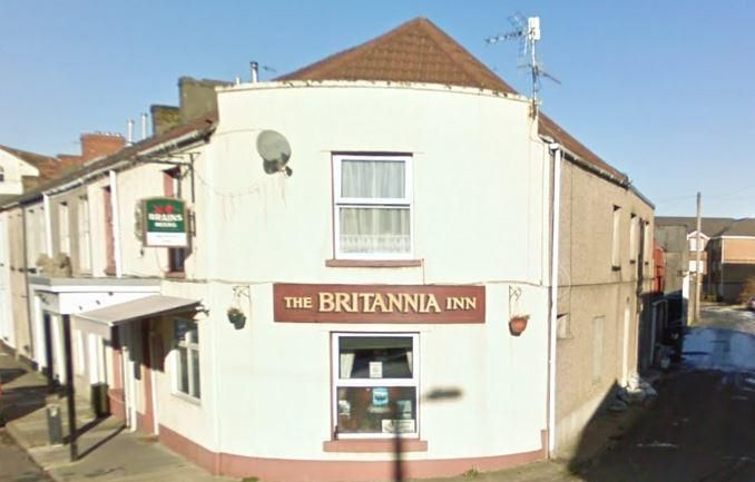 Old photo of the Britannia Inn, Briton Ferry.. (Pub, External). Published on 21-03-2017