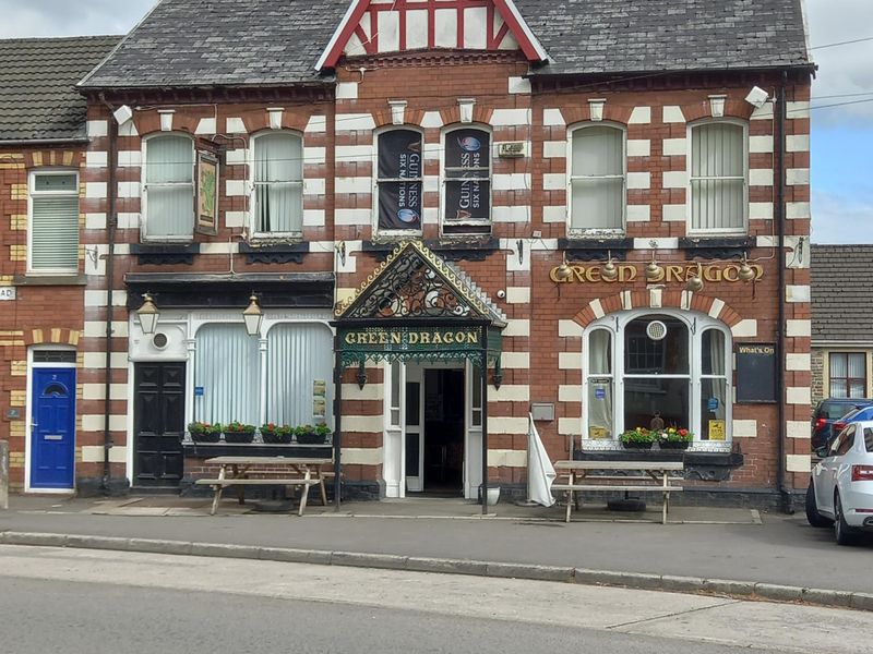 Green Dragon, Cadoxton, Neath. (Pub, External, Key). Published on 12-07-2023 