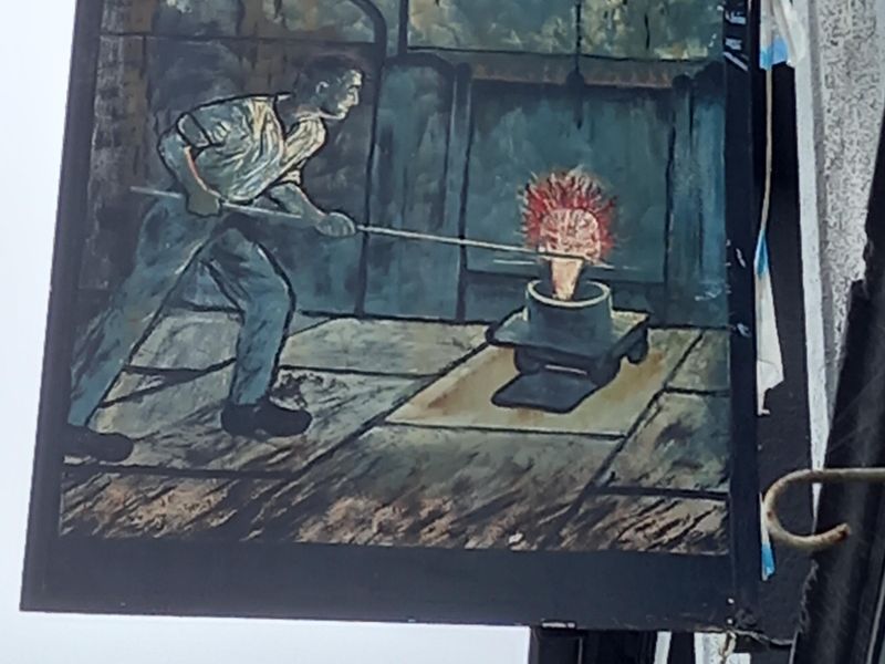 Puddlers Arms Pub Sign, Briton Ferry. (External, Sign). Published on 14-08-2023