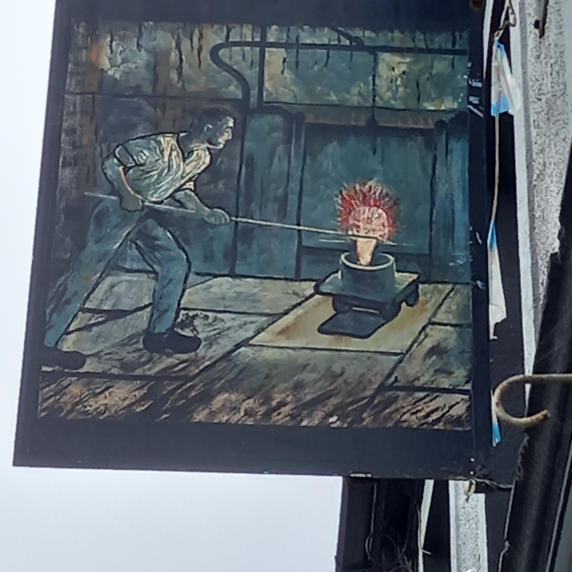 Puddlers Arms Pub Sign, Briton Ferry. (External, Sign). Published on 14-08-2023