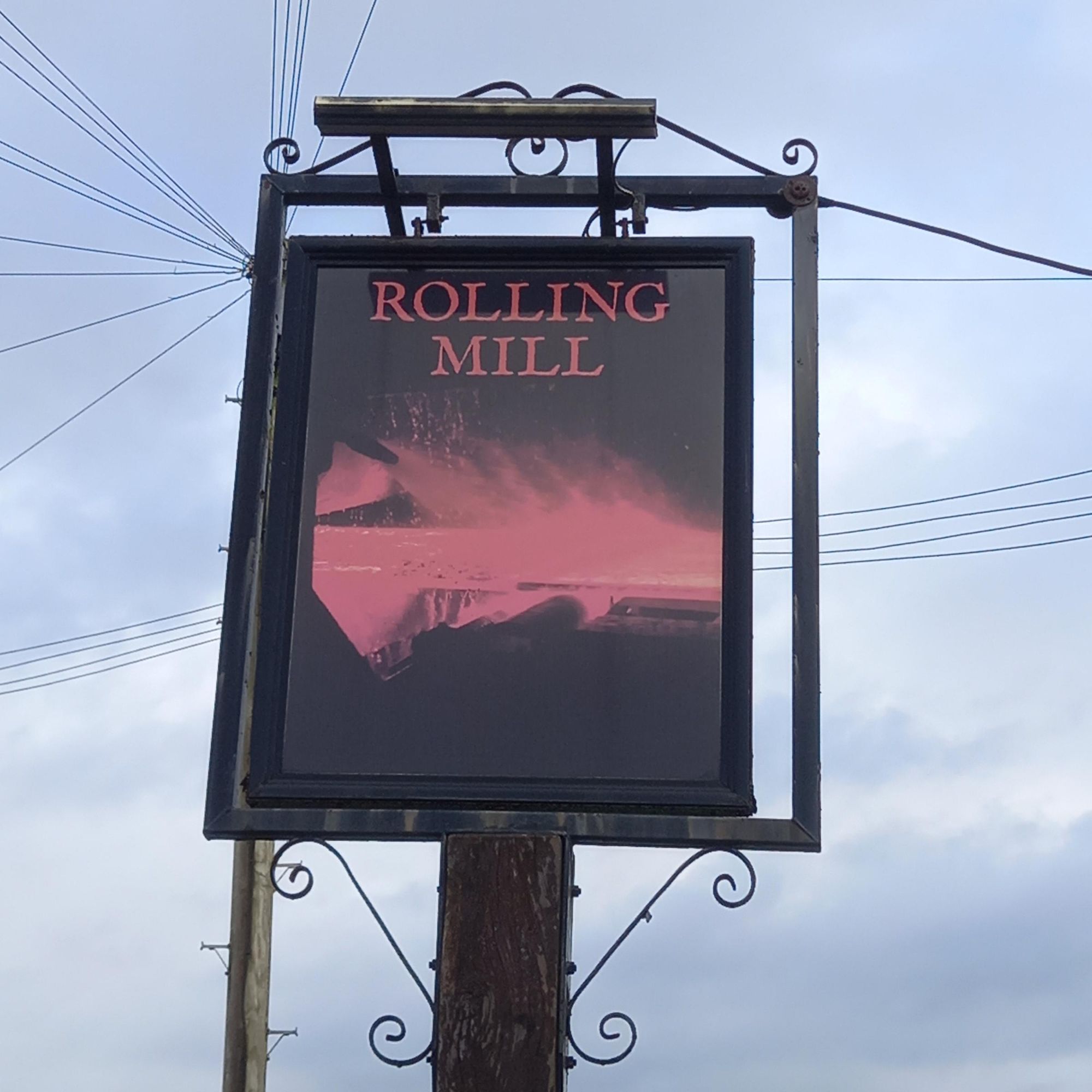 Rolling Mill, Cwmafan Pub Sign. (External, Sign). Published on 23-10-2023