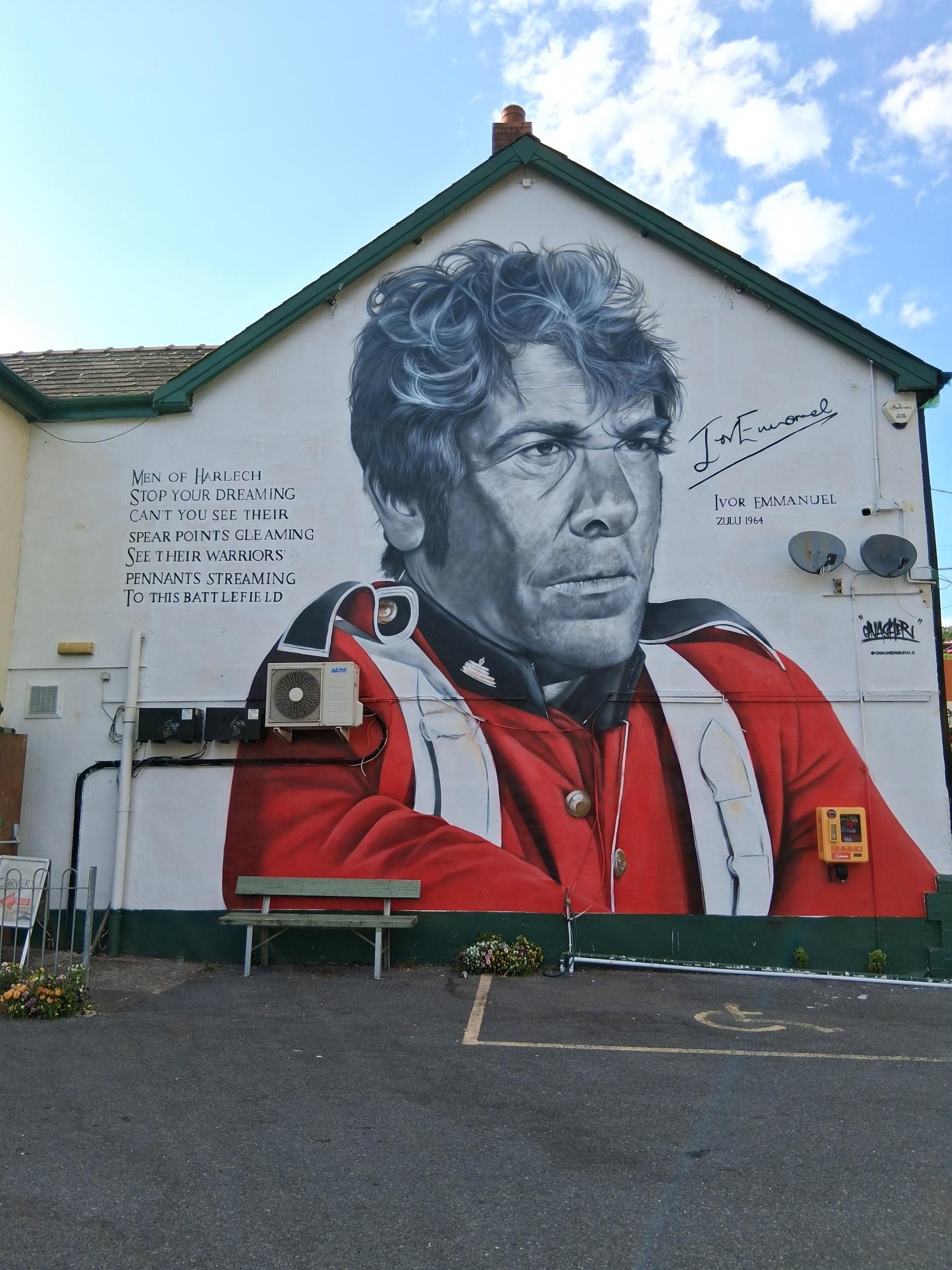 Ivor Emmanuel mural on the Colliers, Pontrhydyfen. (Pub, External, Restaurant, Sign). Published on 20-07-2026