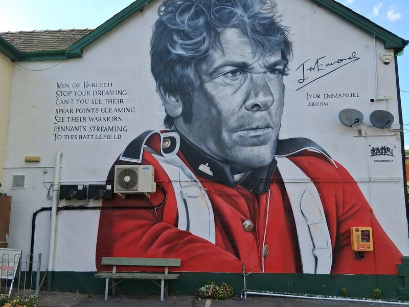 Ivor Emmanuel mural on the Colliers, Pontrhydyfen. (Pub, External, Restaurant, Sign). Published on 20-07-2026 