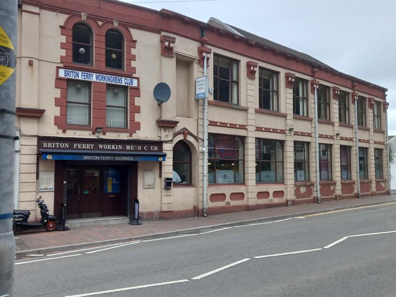 Briton Ferry Working Mens Club. (Pub, External, Key). Published on 14-08-2023