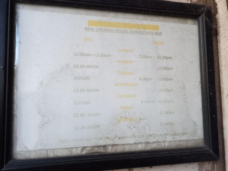 RBL Port Talbot Club opening times. (External, Sign). Published on 15-02-2024 