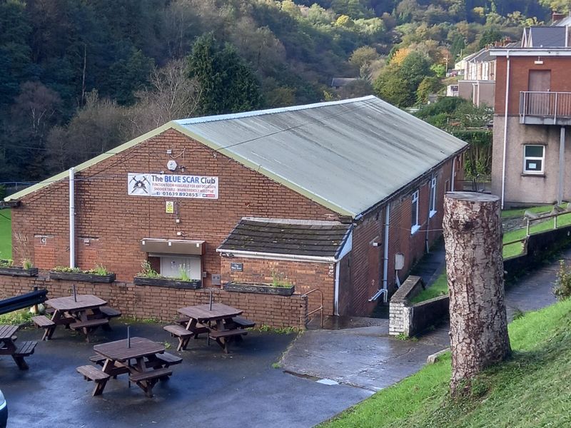 Blue Scar Club, Pontrhydyfen. (Pub, External). Published on 23-10-2023