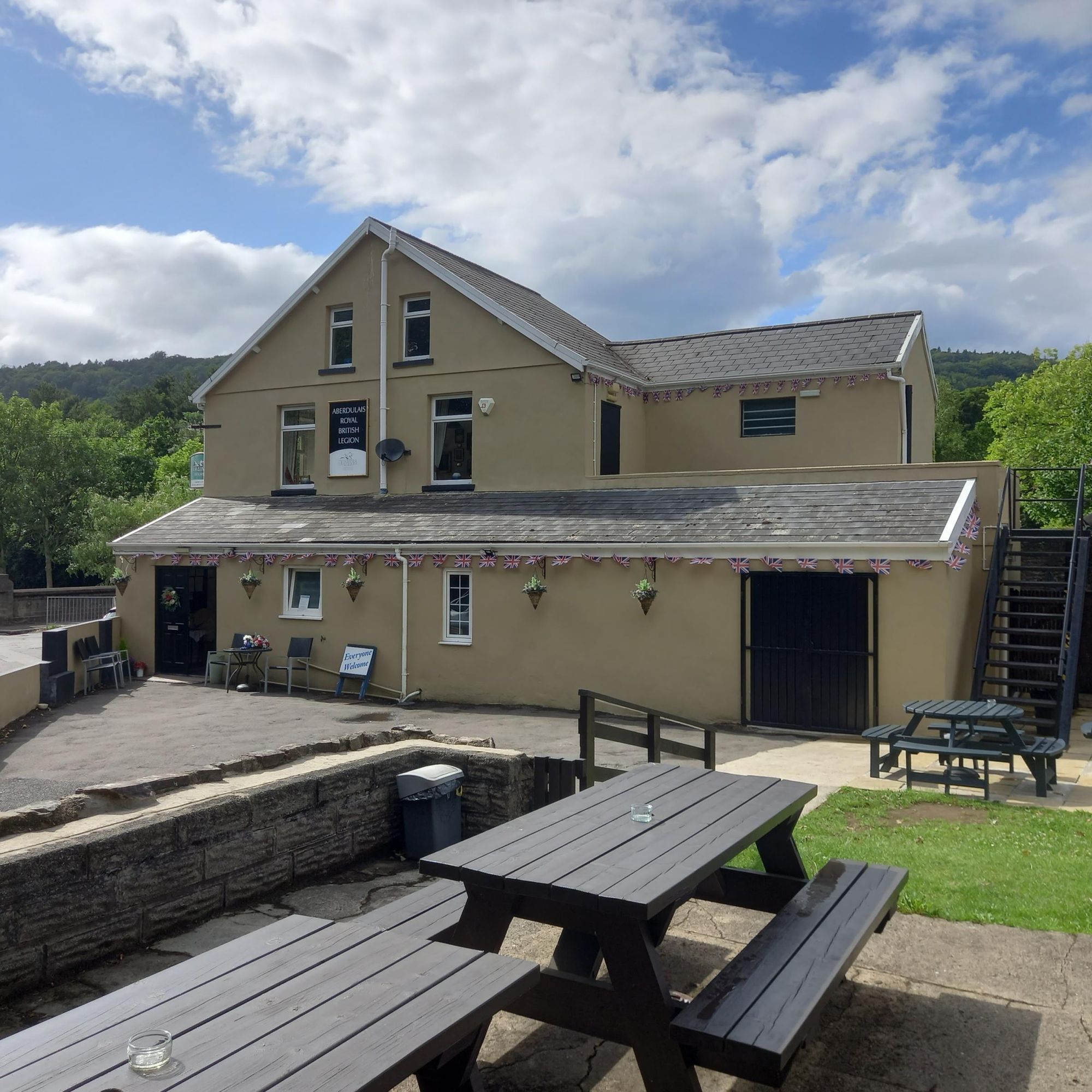 RBL Club Aberdulais. (Pub, External, Garden). Published on 11-07-2023