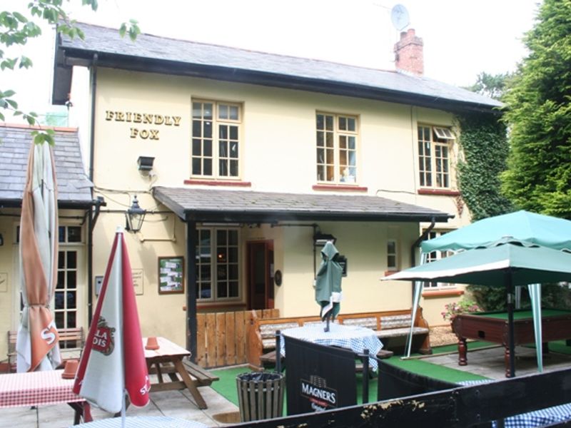 Friendly Fox at Rhiwderin. (Pub, External). Published on 28-04-2012 