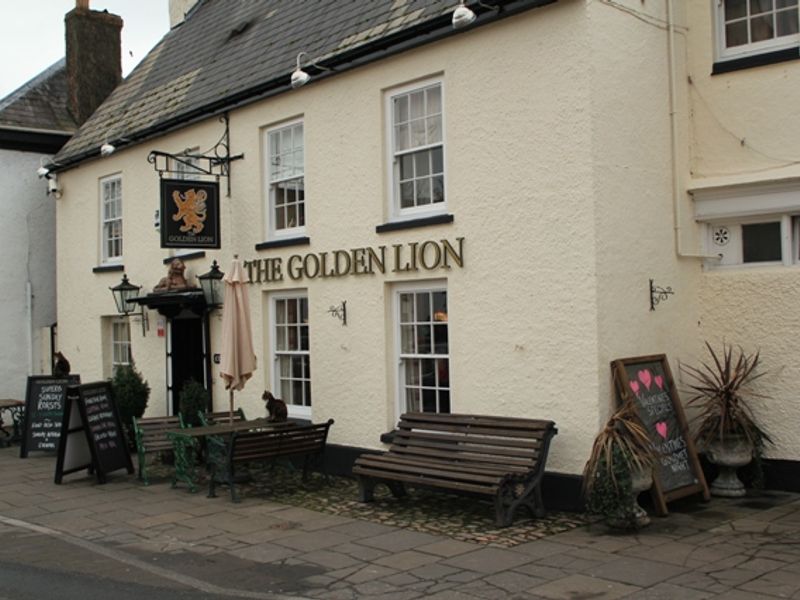 Golden Lion at Magor. (Pub, External). Published on 16-08-2012