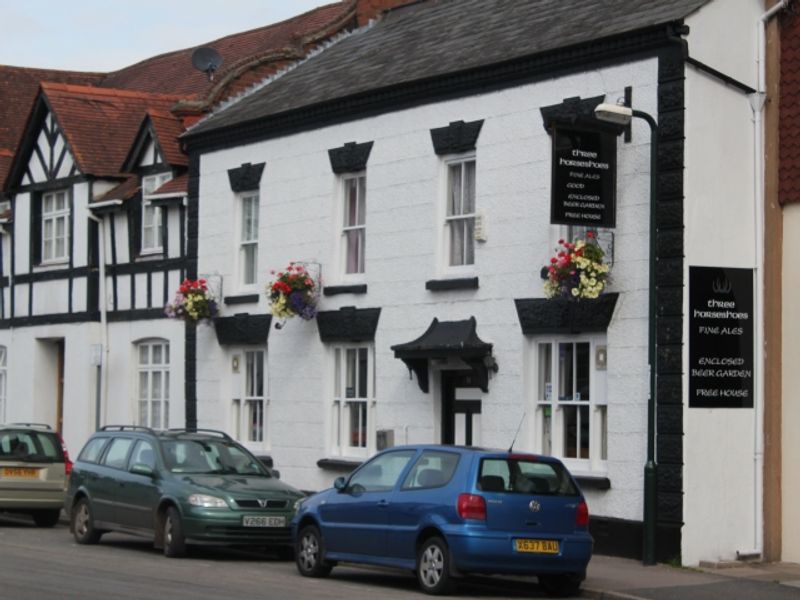 Three Horseshoes at Monmouth. (Pub, External). Published on 16-08-2012