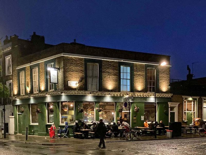 Illuminated Pub at Night Aug 2025. (Pub, External, Key). Published on 01-09-2025