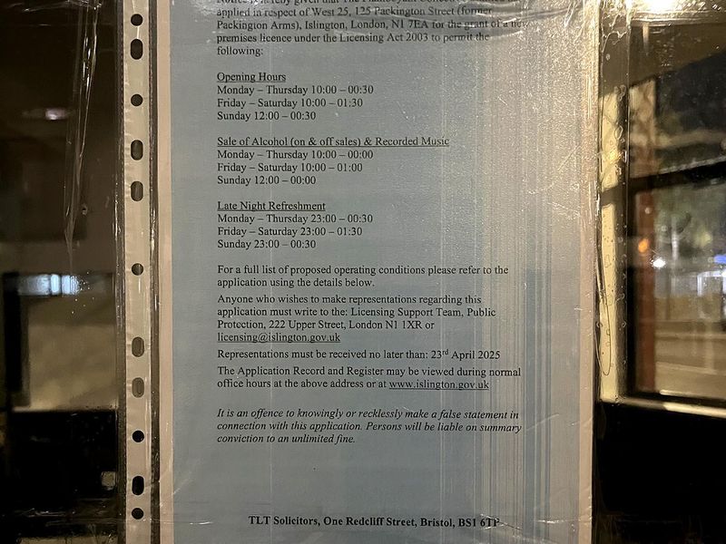 April 2025 License Application. (Pub). Published on 11-04-2025