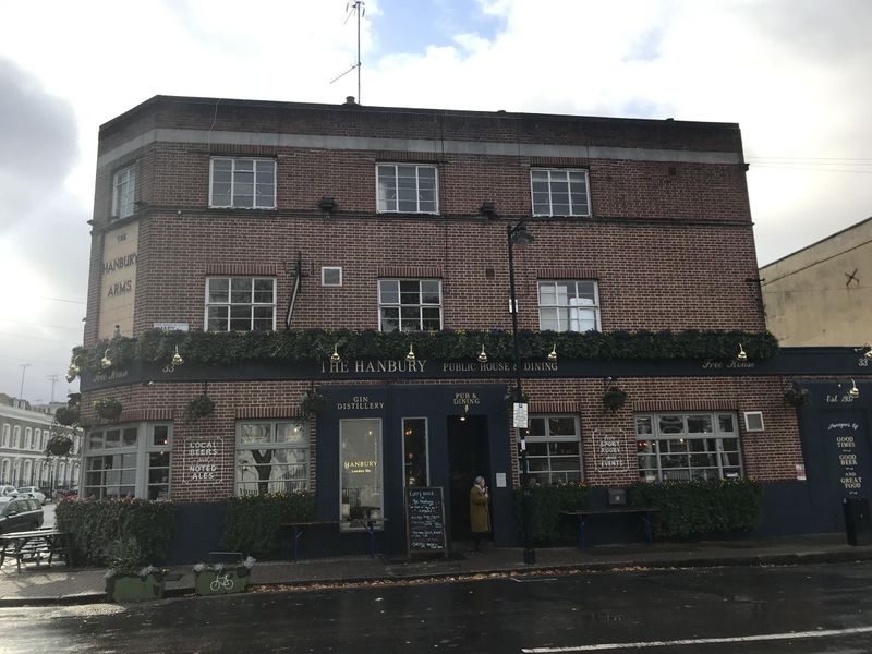 Hanbury N1 27th November 2021. (Pub, Bar, Sign). Published on 02-12-2021 