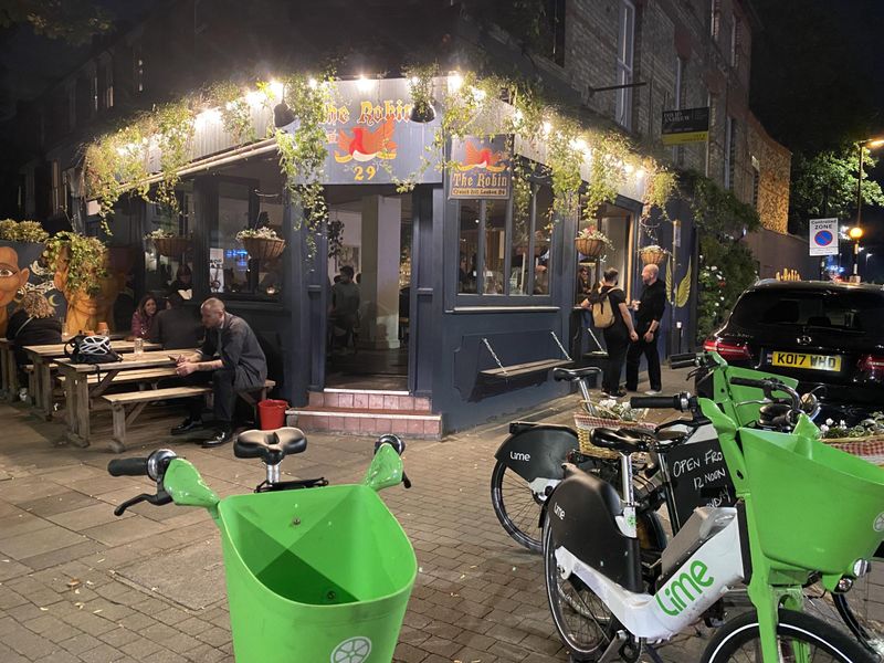 Pub at night Oct 2023. (Pub, External, Key). Published on 11-10-2023