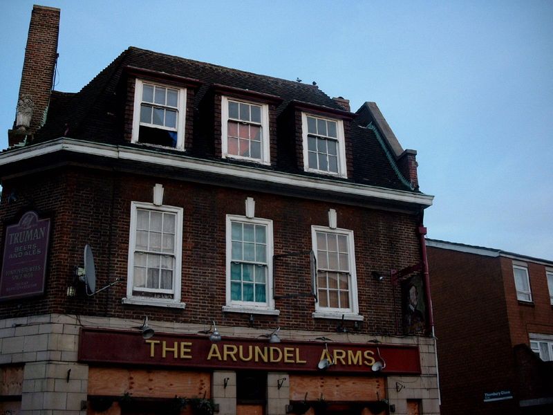 The Arundel Arms - 24th Feb 2003. (Pub, External, Bar, Sign). Published on 25-06-2021