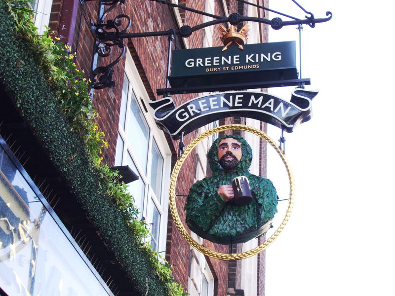 Greene Man NW1-sign May 2018. (Pub, External, Sign). Published on 20-05-2018 