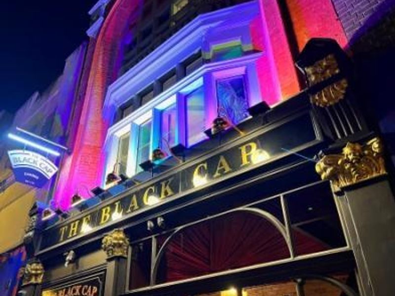 Black Cap reopens March 2026. (Pub, External, Sign, Key). Published on 23-03-2026