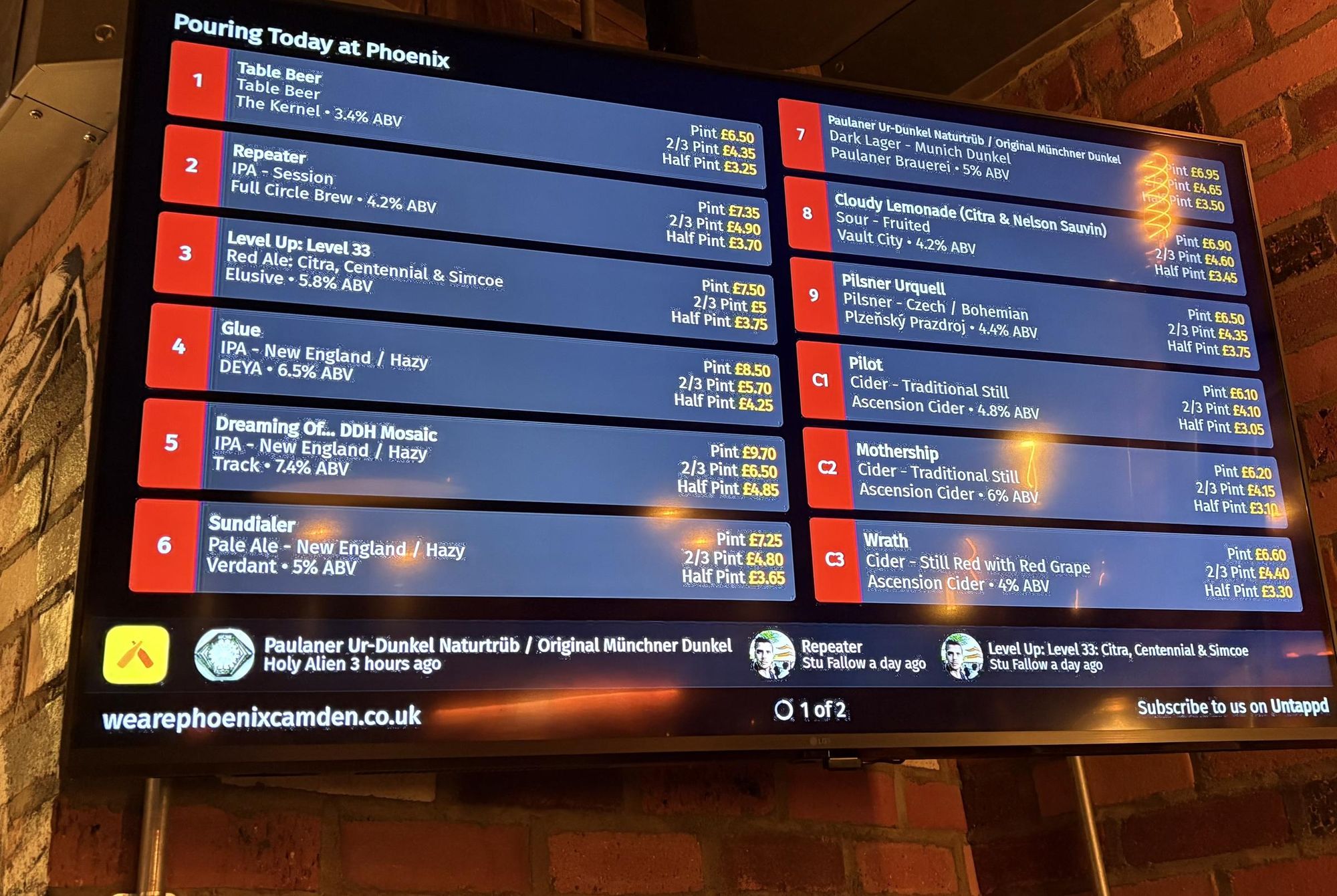 12/03/25 - What's on Offer. (Pub, Bar). Published on 24-03-2025