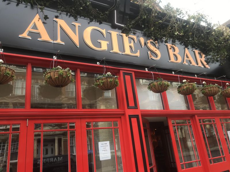 Angie's Bar new signage May 2021. (Pub, External, Bar, Sign). Published on 25-06-2021