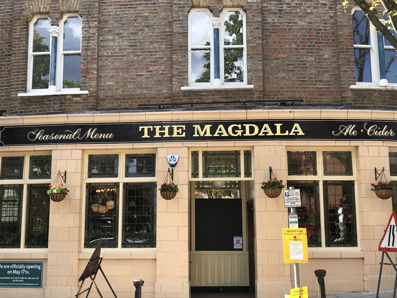 Magdala Hampstead Heath May 2021. (Pub, External, Bar, Sign). Published on 25-06-2021