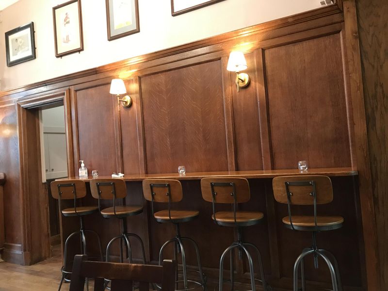 Magdala Hampstead Heath May 2021 - bar area seating. (Pub, Bar). Published on 25-06-2021
