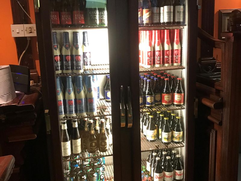 Photo taken September 2020 - Belgian beer fridge. (Pub). Published on 06-10-2020 