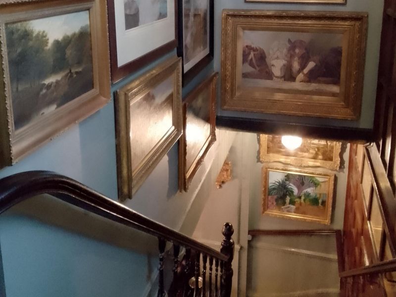 Stairs to restaurant and ladies loo Sept 2023. (Pub, Restaurant). Published on 29-09-2023 