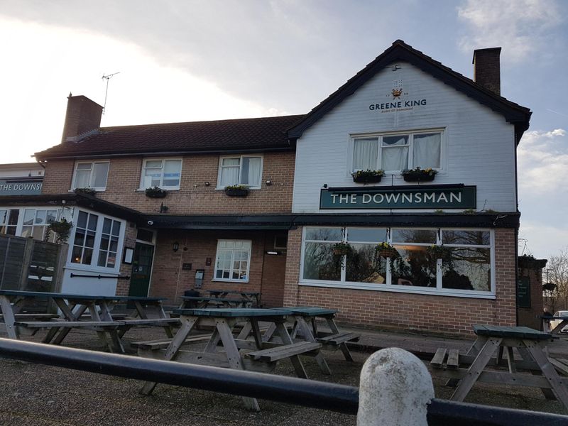 Downsman, Crawley, Road elevation. (Pub, External, Key). Published on 08-02-2023