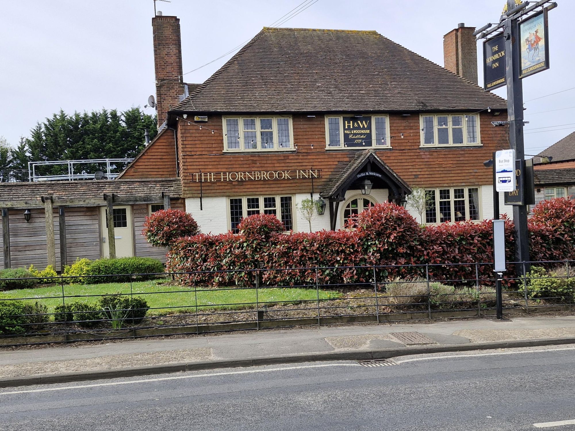 Hornbrook, Horsham. (Pub, External, Key). Published on 16-04-2024