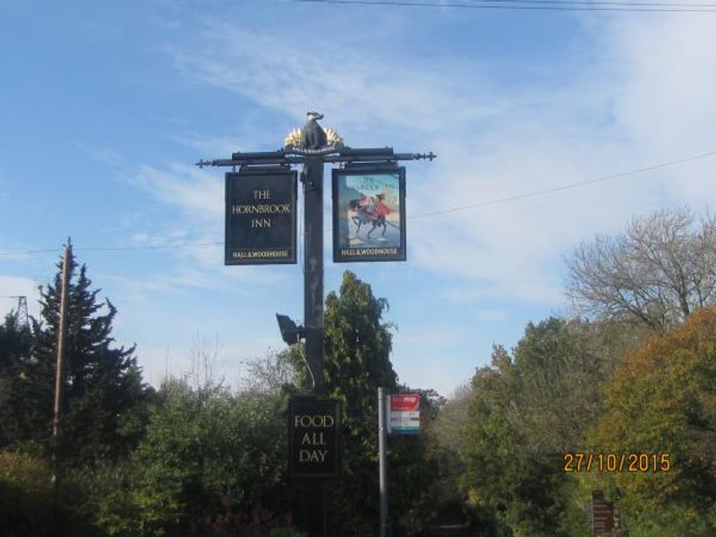 THE HORNBROOK. (Pub, Sign, Key). Published on 28-10-2015 