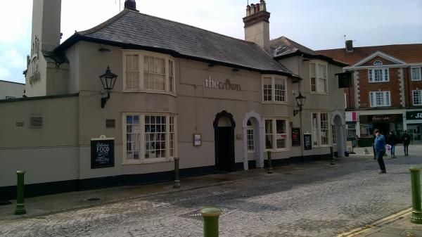 Crown Hotel, Horsham, Side Entrance. (Pub, External). Published on 13-08-2015